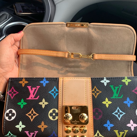 Authentic LV Courtney Black Multicolore clutch - Picture 9 of 13